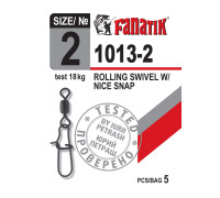 Застібка американка з вертлюгом Fanatik 1013-2 тест 18 кг