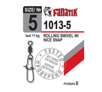 Застібка американка з вертлюгом Fanatik 1013-5 тест 11 кг