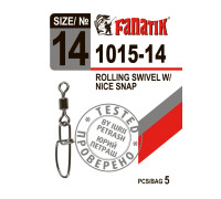 Застібка з вертлюгом Fanatik 1015-14 тест 5 кг