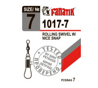 Застібка з вертлюгом Fanatik 1017-7 тест 9 кг