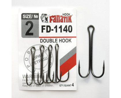 FD-1140 № 2 Подвійний гачок Fanatik