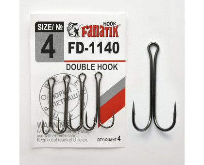 FD-1140 № 4 Подвійний гачок Fanatik