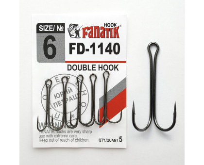 FD-1140 № 6 Подвійний гачок Fanatik