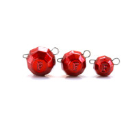 Свинець Fanatik Гранований груз розбірний колір Red, 5 грам (5 шт в упаковці)