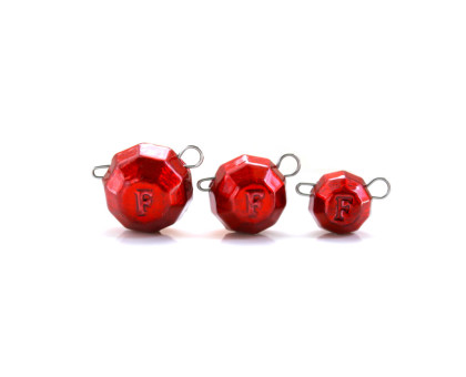 Свинець Fanatik Гранований груз розбірний колір Red, 6 грам (5 шт в упаковці)