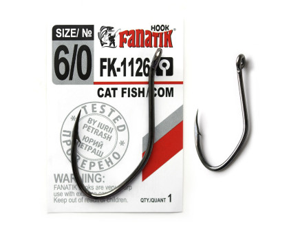 FK-1126 Cat Fish/Сом № 6/0 Одинарний гачок Fanatik