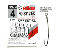 FO-3312-XL № 4 Офсетний гачок Fanatik