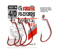 FO-3312-XL Red № 4/0 Офсетний гачок Fanatik