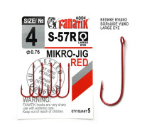 S-57 Red № 4 Одинарний гачок Fanatik