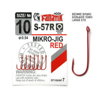 S-57 Red № 10 Одинарний гачок Fanatik