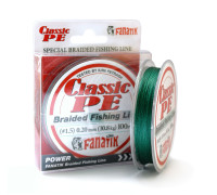 Шнур плетений Fanatik Classik PE X4 100 m (#1.5) 0.20 mm 10.8 kg Green