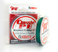Шнур плетений Fanatik Classik PE X4 100 m (#2.0) 0.23 mm 12.0 kg Green
