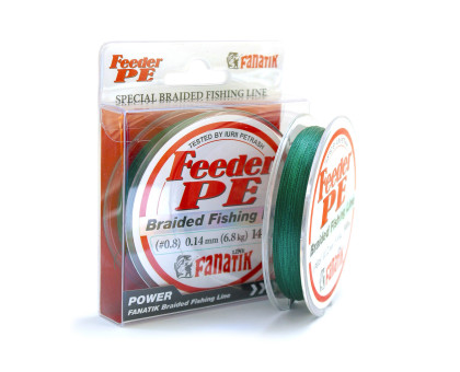 Шнур плетений Fanatik Feeder PE X4 140 m (#0,8) 0.14 mm Green