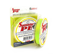Шнур плетений Fanatik Spinning PE X4 150 m (#0,4) 0.10 mm 4.5 kg Yellow