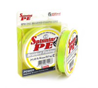 Шнур плетений Fanatik Spinning PE X4 150 m (#1,0) 0.16 mm 8,1 kg Yellow