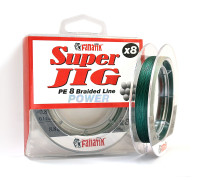 Шнур плетений Fanatik Super Jig PE X8 100 m (#0,8) 0.14 mm 8.8 kg Green