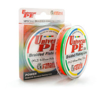 Шнур плетений Fanatik Universal PE X4 150 m (#1,2) 0.18 mm 9,0 kg Varicoloured