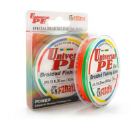 Шнур плетений Fanatik Universal PE X4 150 m (#1,5) 0,20 mm 10,8 kg Varicoloured
