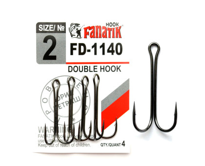 FD-1140 № 2 Подвійний гачок Fanatik