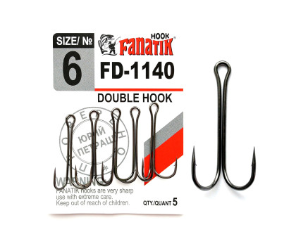 FD-1140 № 6 Подвійний гачок Fanatik
