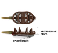 Годівниця Fanatik Флет з грунтозацепом, вага 50 гр