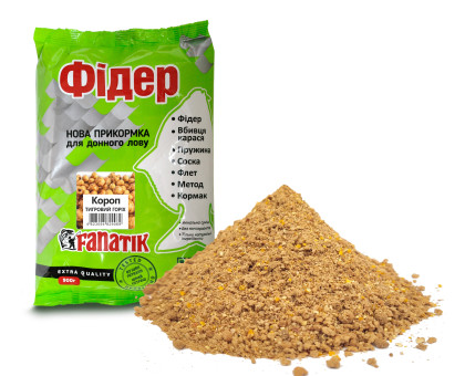 Прикормка Fanatik Фідер Короп Тигровий горіх, 900 гр